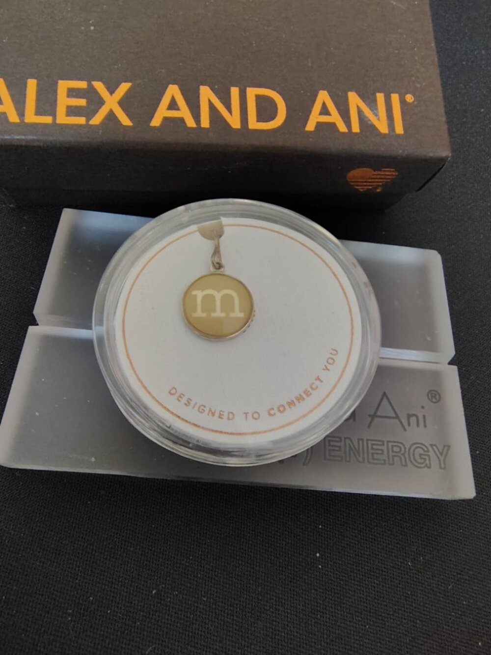 Alex and Ani 925 Sterling Silver Initial M Charm   896